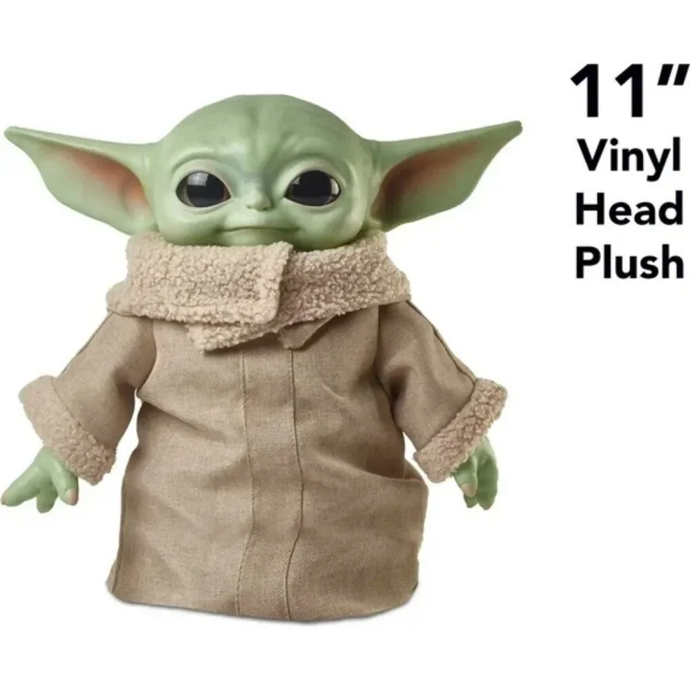 Star Wars Mandalorian The Child Baby Yoda Grogu 11 in Figure Plush Toy Green